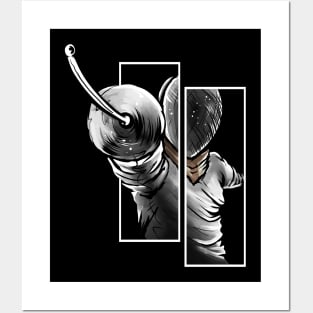 Fencer From The Front - Fencing Posters and Art